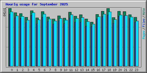 Hourly usage for September 2025